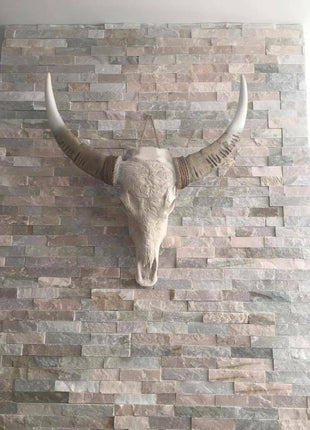 Skull gegraveerd indiaan B 68 x 80 cm