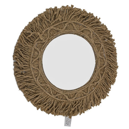 Spiegel  rond jute