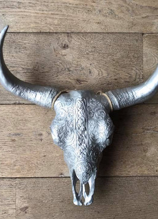 Skull 40 cm zilver