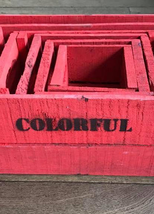 Kist steenrood 15 x 15