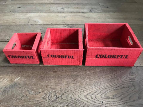 Kist steenrood 15 x 15