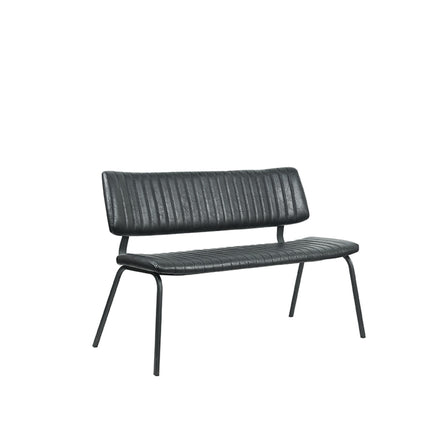 Eetkamerbank Gusto - Zwart - PU-Leder - 120 cm