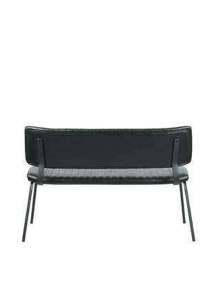 Eetkamerbank Gusto - Zwart - PU-Leder - 120 cm