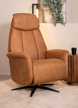 Fauteuil Oslo - Cognac - Micro Suede