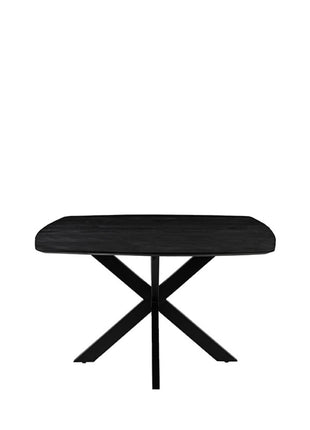 Eetkamertafel Blake - Zwart - Mangohout - 140x140 cm