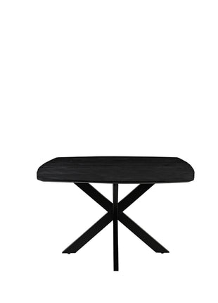 Eetkamertafel Blake - Zwart - Mangohout - 140x140 cm