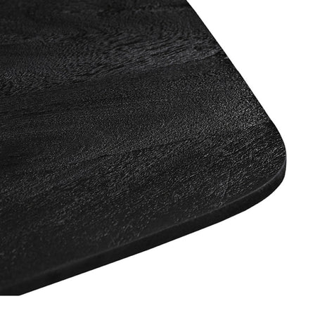 Eetkamertafel Blake - Zwart - Mangohout - 140x140 cm