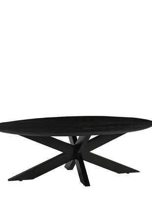 Salontafel James - Zwart - Mangohout - 130 cm