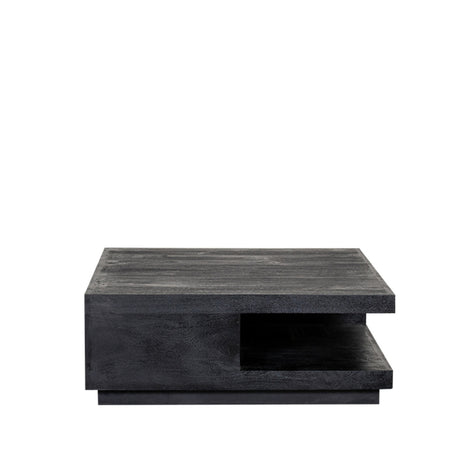 Salontafel Square - Zwart - Mangohout