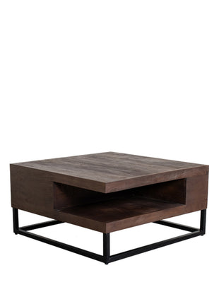 LABEL51 Salontafel Cube - Espresso - Mangohout