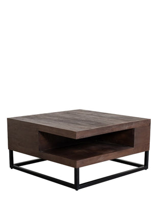 LABEL51 Salontafel Cube - Espresso - Mangohout