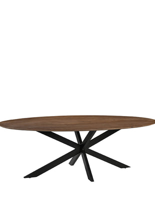 Eetkamertafel James - Nature - Mangohout - 210 cm - Ovaal
