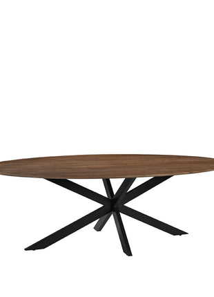 Eetkamertafel James - Nature - Mangohout - 240 cm - Ovaal