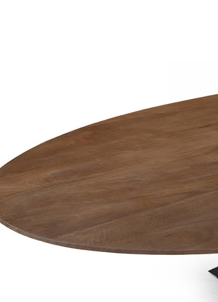 Eetkamertafel James - Nature - Mangohout - 240 cm - Ovaal