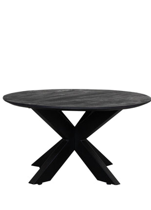 Salontafel Otis - Zwart - Mangohout - 80 cm
