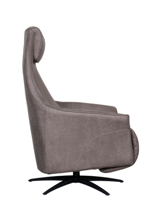Fauteuil Lund - Taupe - Micro Suede