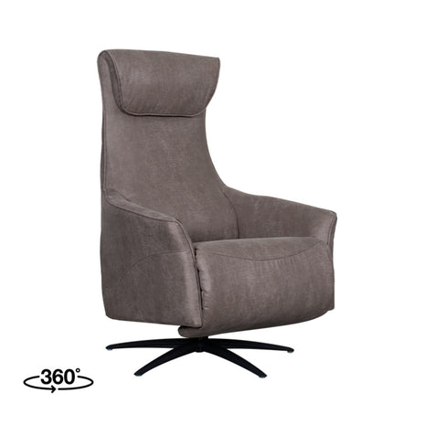Fauteuil Lund - Taupe - Micro Suede