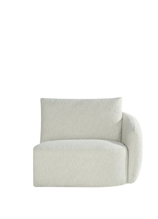 Bank Rocca - Naturel - Stof - 1,5-Zits Arm Rechts Voorstaand