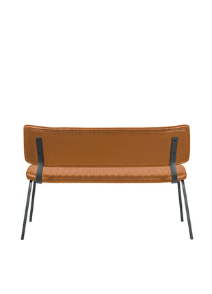 Eetkamerbank Gusto - Cognac - PU-Leder - 120 cm