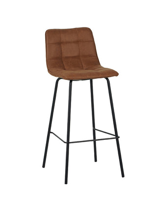 LABEL51 Eetkamerstoel Bistro - Cognac - Micro Suede