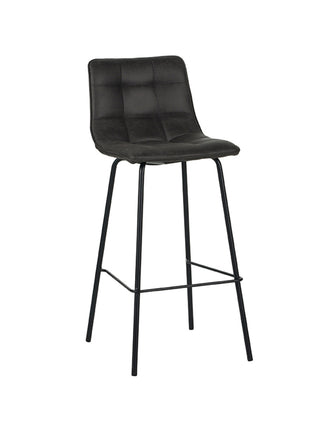 Barkruk Bistro - Antraciet - Micro Suede