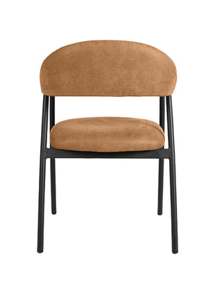 LABEL51 Eetkamerstoel Amaze - Cognac - Micro Suede