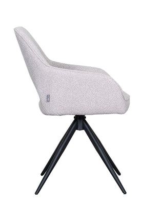 LABEL51 Eetkamerstoel Finley - Naturel - Boucle