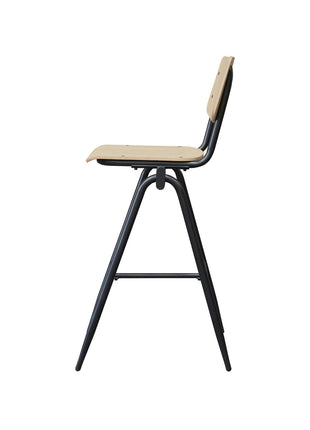 LABEL51 Barkruk Solid - Naturel - Hout - Zithoogte 75