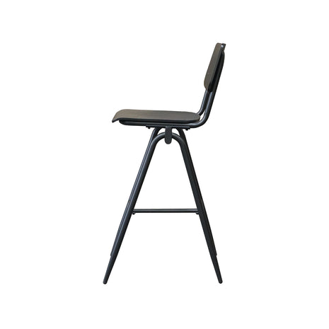 Barkruk Solid - Zwart - Hout - Zithoogte 75