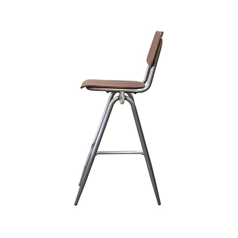 Barkruk Solid - Donkerbruin - Hout - Zithoogte 75