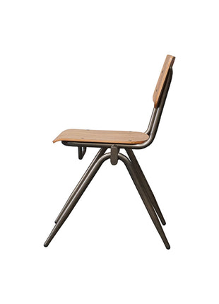 LABEL51 Eetkamerstoel Solid - Bruin - Hout