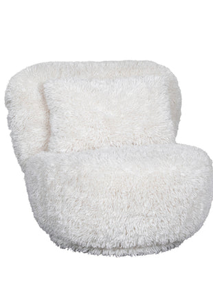 Fauteuil Doodle - Crème - Stof