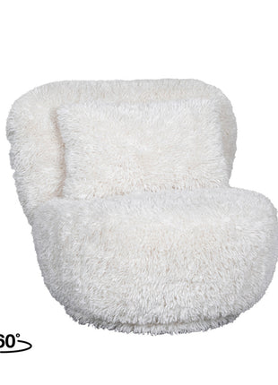 LABEL51 Fauteuil Doodle - Crème - Stof
