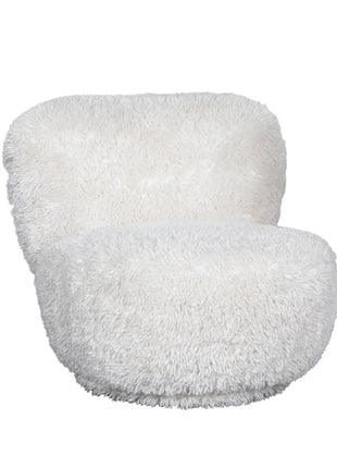 LABEL51 Fauteuil Doodle - Crème - Stof