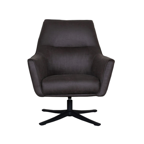 Fauteuil Tod - Antraciet - Micro Suede