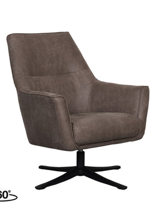 Fauteuil Tod - Taupe - Micro Suede