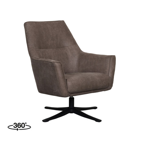 Fauteuil Tod - Taupe - Micro Suede