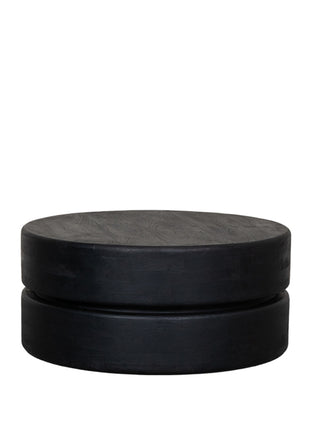 Salontafel Milly - Zwart - Mangohout - 70 cm