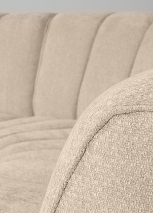 Bank Vitoro - Naturel - Stof - 1,5-Zits Arm Links VS