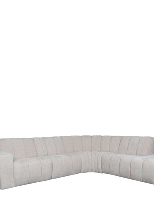 Bank Vitoro - Naturel - Stof - Ottomane Rechts VS