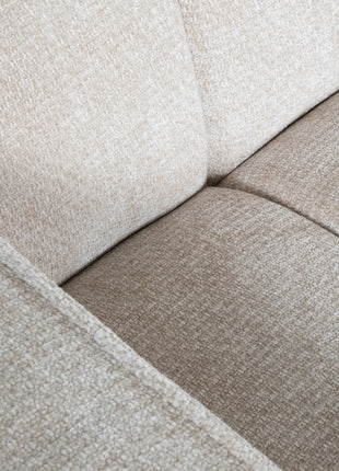 Bank Vitoro - Naturel - Stof - Ottomane Rechts VS