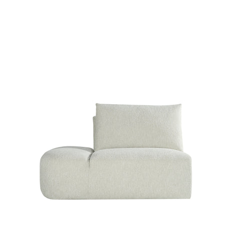 Bank Rocca - Naturel - Stof - Ottomane Links Voorstaand