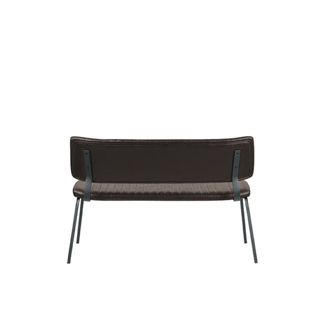 Eetkamerbank Gusto - Donkerbruin - PU-Leder - 120 cm