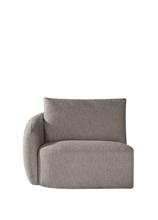 Bank Rocca - Taupe - Canyon - 1,5-Zits Arm Links Voorstaand