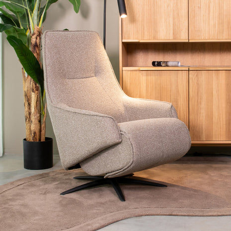 Fauteuil Odense - Truffel grijs - Boucle