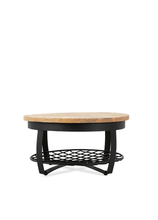 Salontafel Rond Metaal & Metalen Rek 65