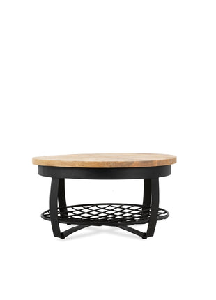 Salontafel Rond Metaal & Metalen Rek 90