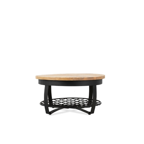 Salontafel Rond Metaal & Metalen Rek 90