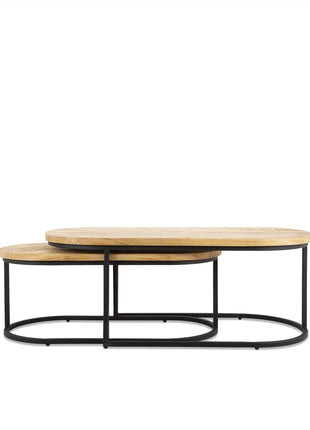 Salontafel Ovaal Olivia Set van 2