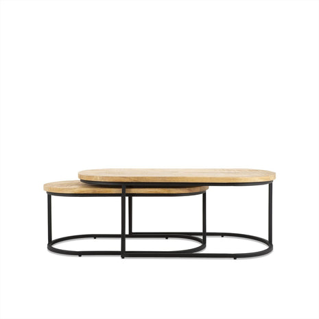 Salontafel Ovaal Olivia Set van 2